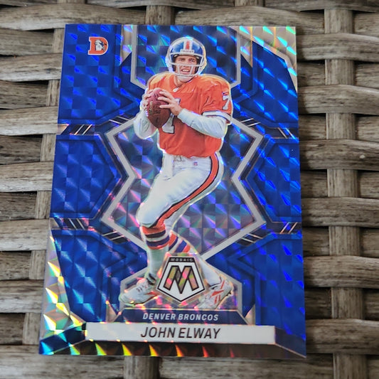 Panini Mosaic Blue John Elway 03/99 #63