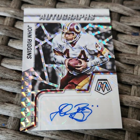 Panini Prizm Mosaic John Riggins Auto 20/25 #AM-JRI