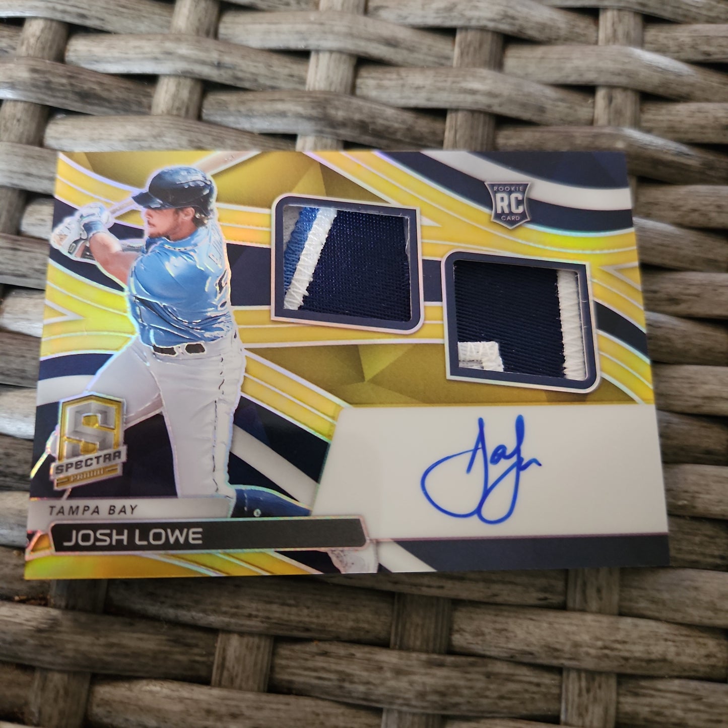 Panini Prizm Spetra Josh Lowr RC Duo Relic Auto 3/10 #RDJA-JL