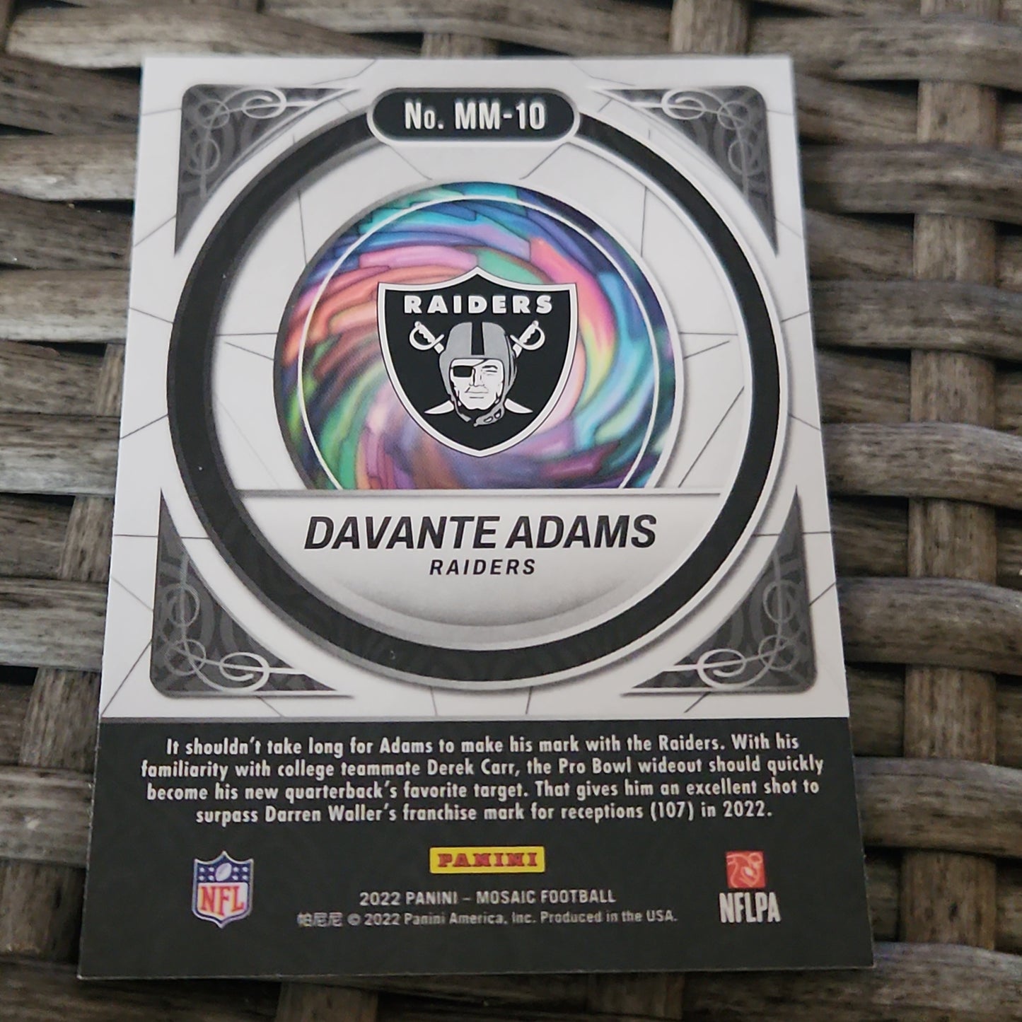 Panini Mosiac Men Of Mastery Davante Adams #MM-10