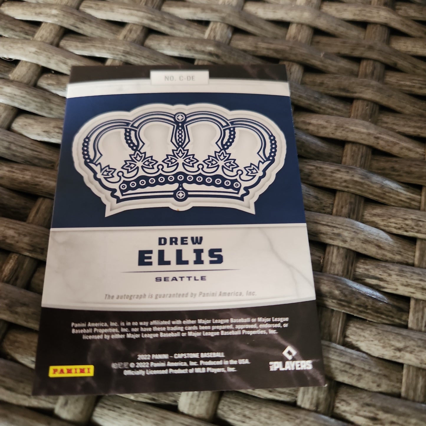 Panini Crown Drew Ellis Auto #C-DE