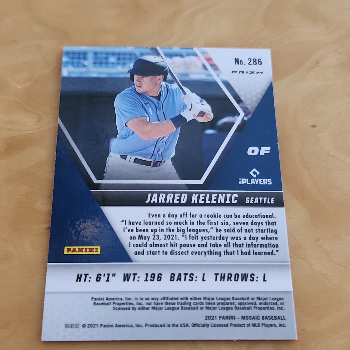 Panini Prizm Mosiac Jarred Kelenic RC #286