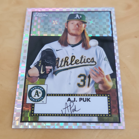 Topps Chrome Refractor A.J. Puk Auto #418