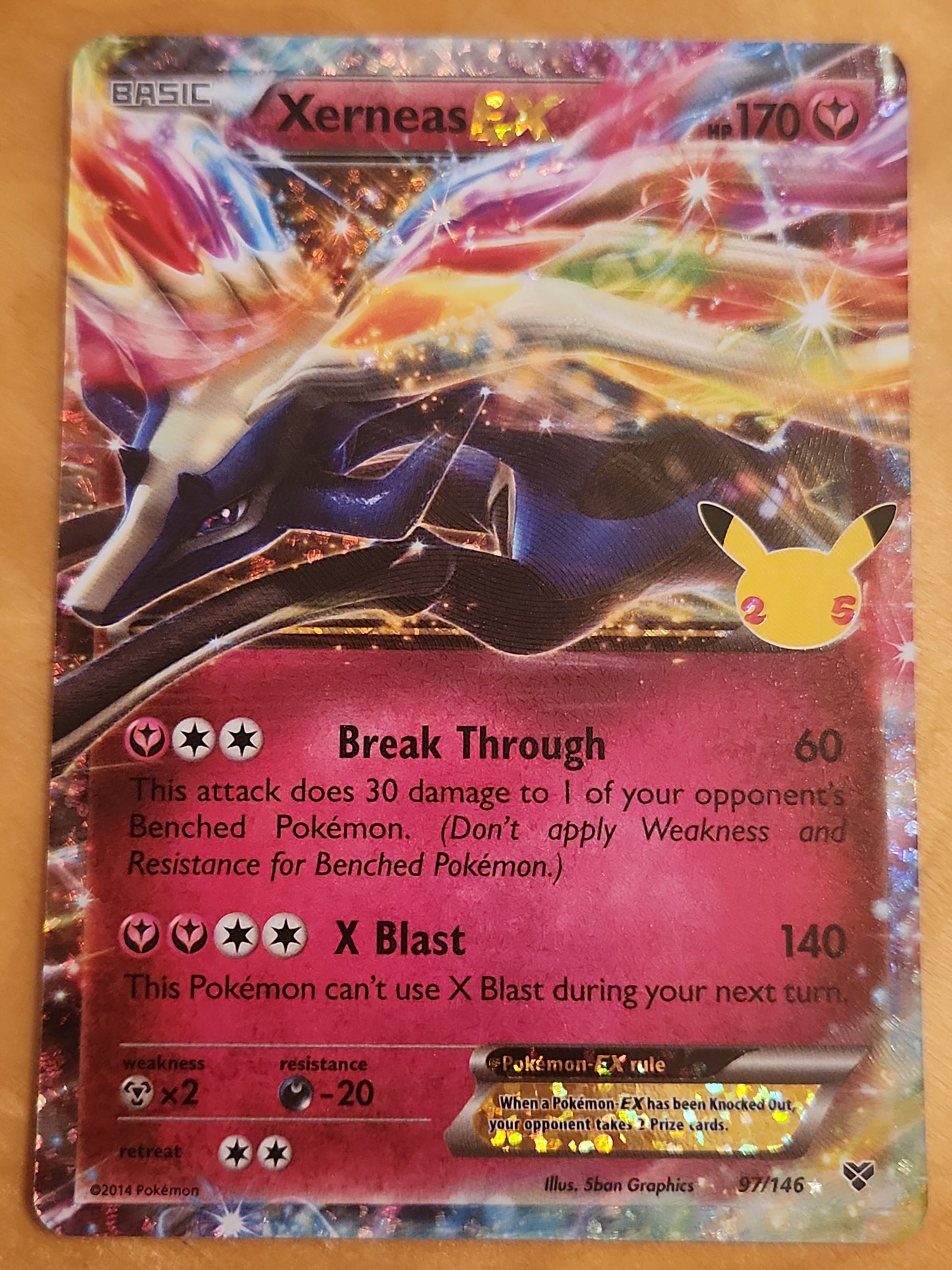 Xerneas EX 97/146 - Celebrations - Ultra Rare Holo Pokemon