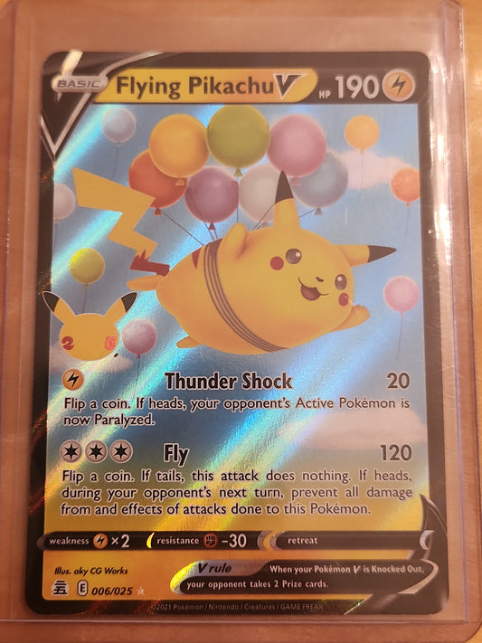 Pokémon TCG Flying Pikachu V Celebrations 006/025 Holo Ultra Rare