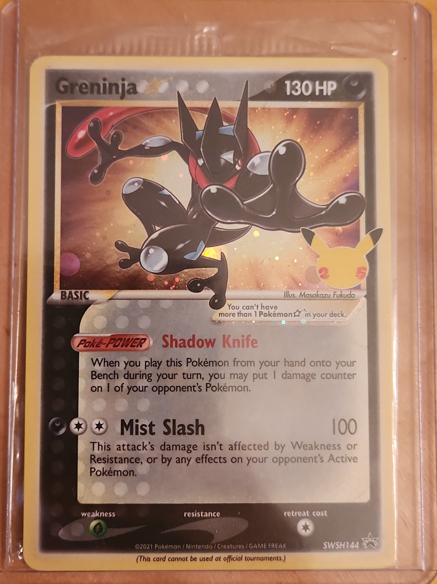 Pokémon TCG Greninja Star SWSH Black Star Promo SWSH144 Holo Promo