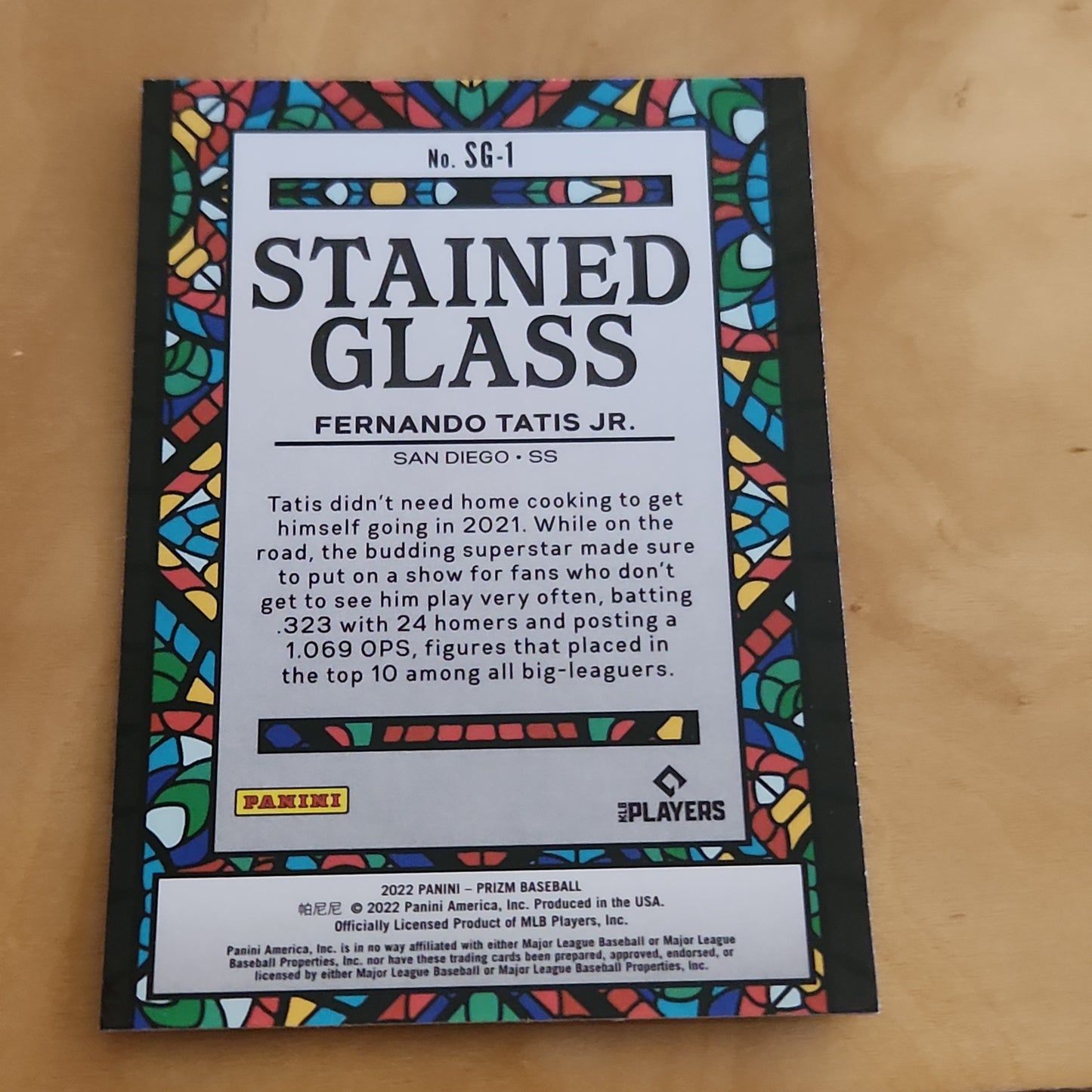 Panini Prizm Stained Glass Fernando Tatis Jr. #SG-1
