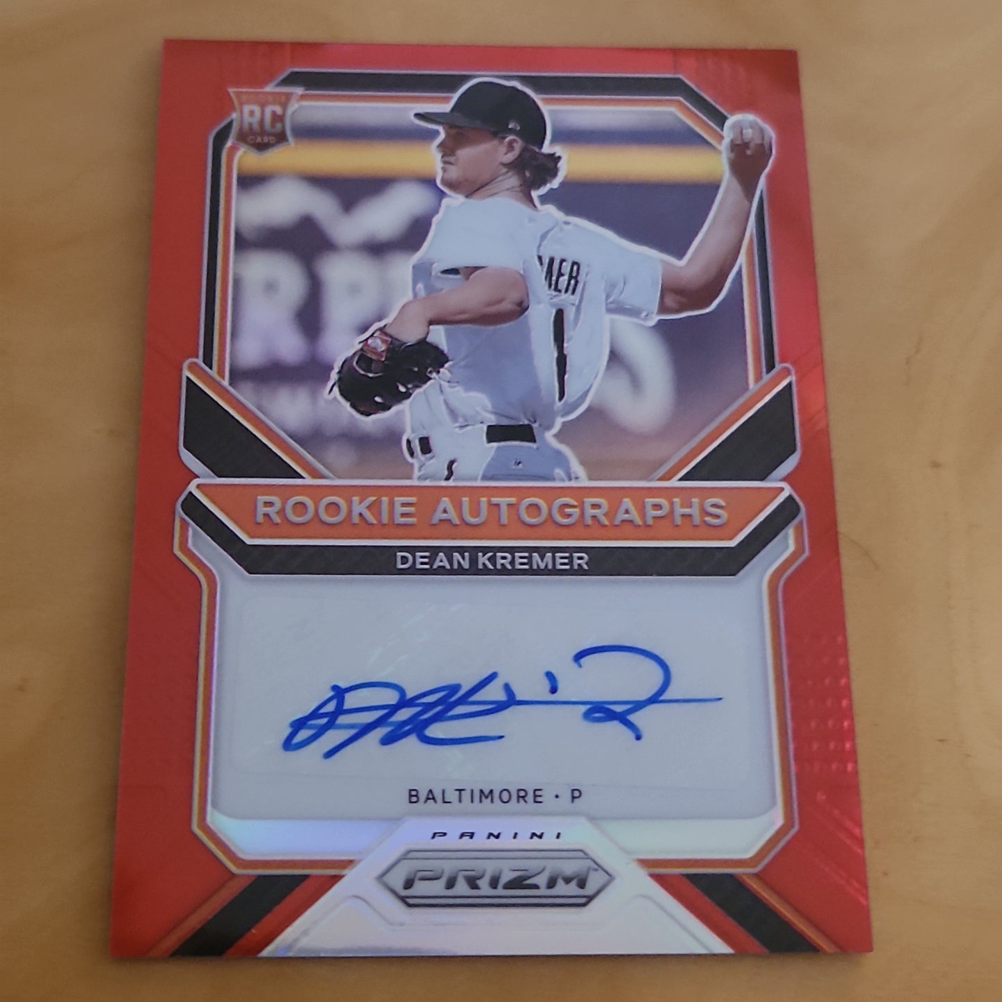Panini Prizm Red Rookie Auto Dean Kremer 71/99 #RA-DK
