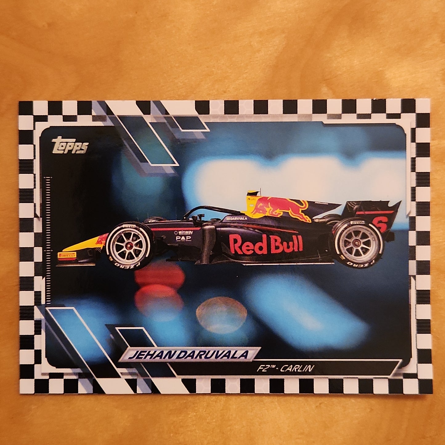 2021 Topps F1 Racing F2 Jehan Daruvala Checker Board #125 F2 Carlin