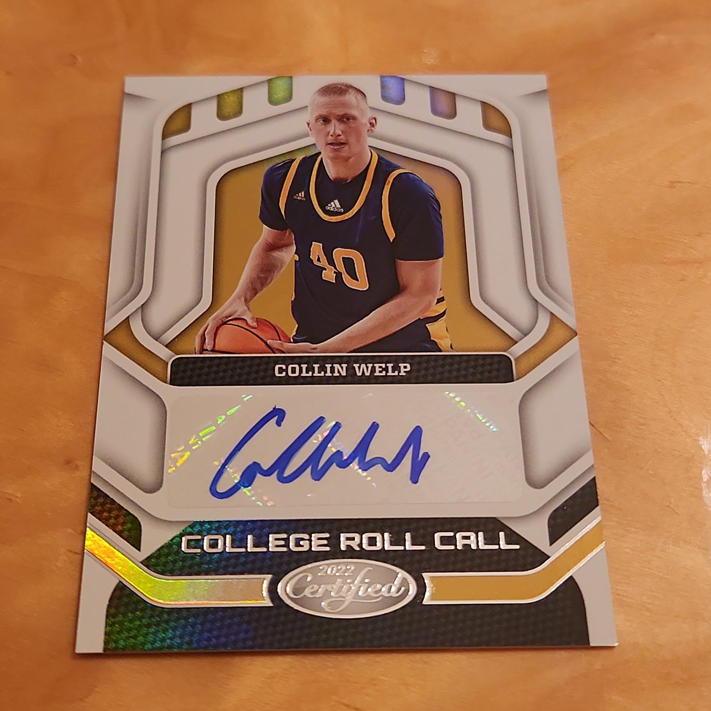 Panini Certified Draft Picks College Roll Call Collin Welp Auto #CRC-CWE