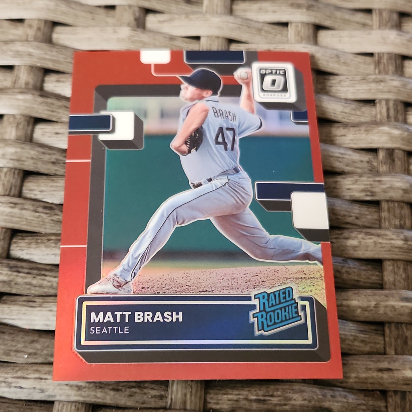 Panini Optic Red Rated Rookie Matt Brash 37/60 #77