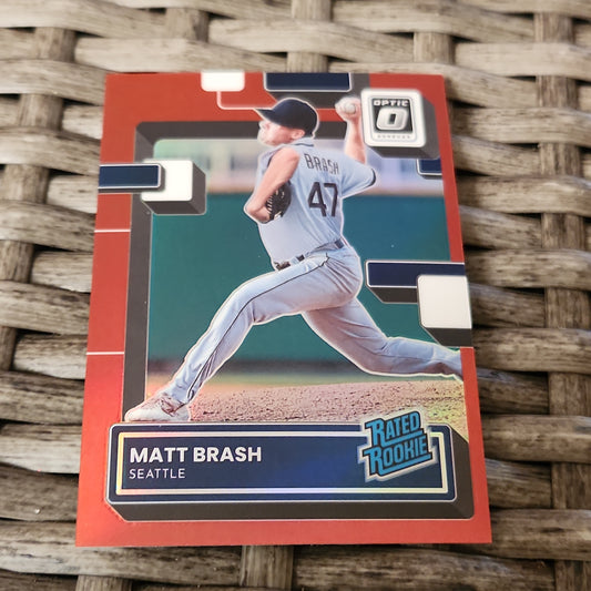 Panini Optic Red Rated Rookie Matt Brash 37/60 #77