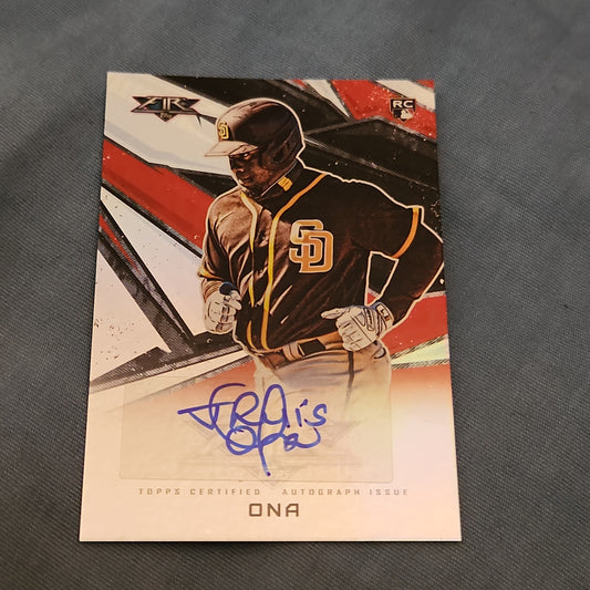 Topps Fire Jorge Ona RC Auto #AV-JOA
