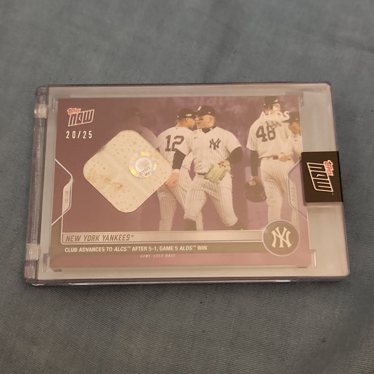 Topps Now Purple New York Yankess Relic 20/25 #1098C
