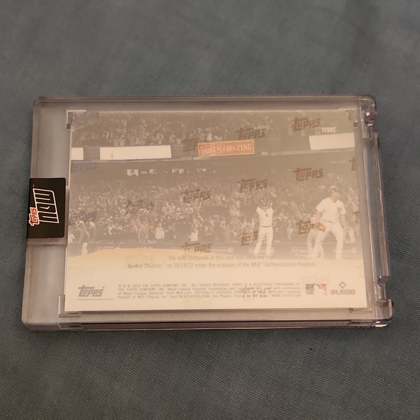 Topps Now Purple New York Yankess Relic 20/25 #1098C