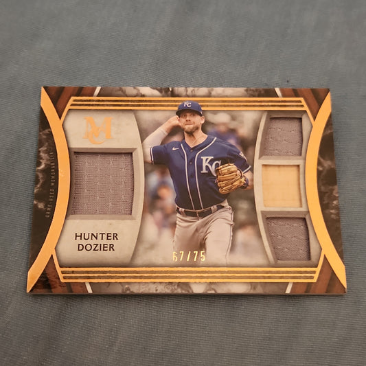 Topps MC Orange Hunter Dozier Quad Relic 57/75 #SPPPQR-HD