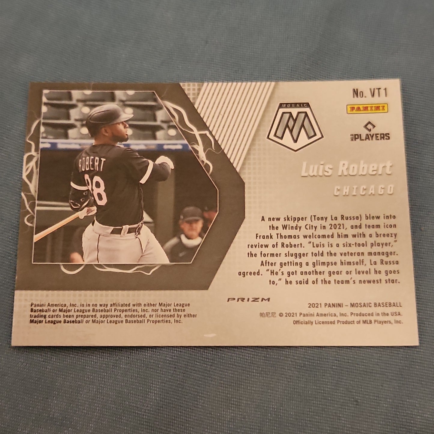Panini Mosiac Prizm Volts Luis Robert #VT1
