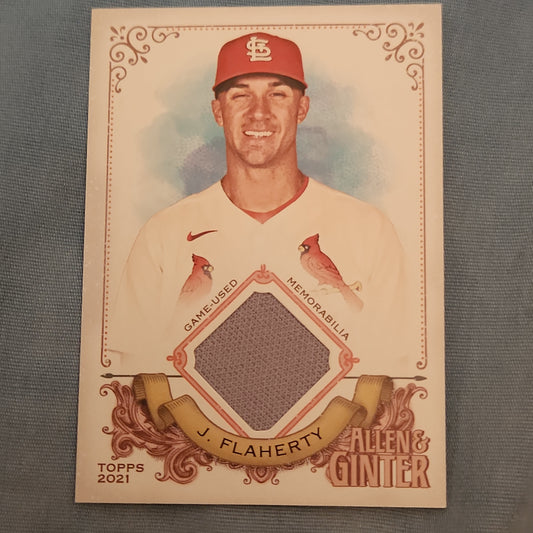 Topps Allen & Ginter Jack Flaherty Relic #AGA-JFA