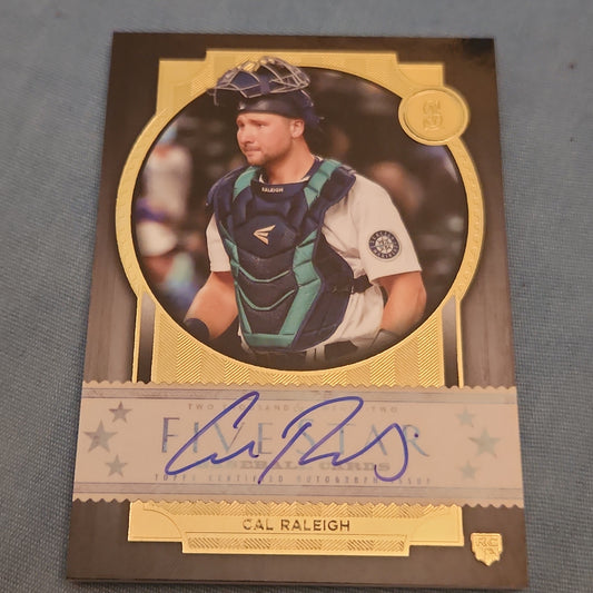 Topps Gold Five Stars Cal Raleigh RC Auto #FSA-CRA