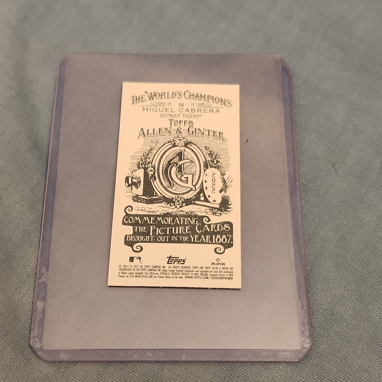 Mini Topps Allen & Ginter Miguel Cabrerea #98