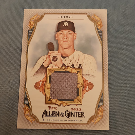 Topps Allen & Ginter Aaron Judge Relic #AGRB-AJ