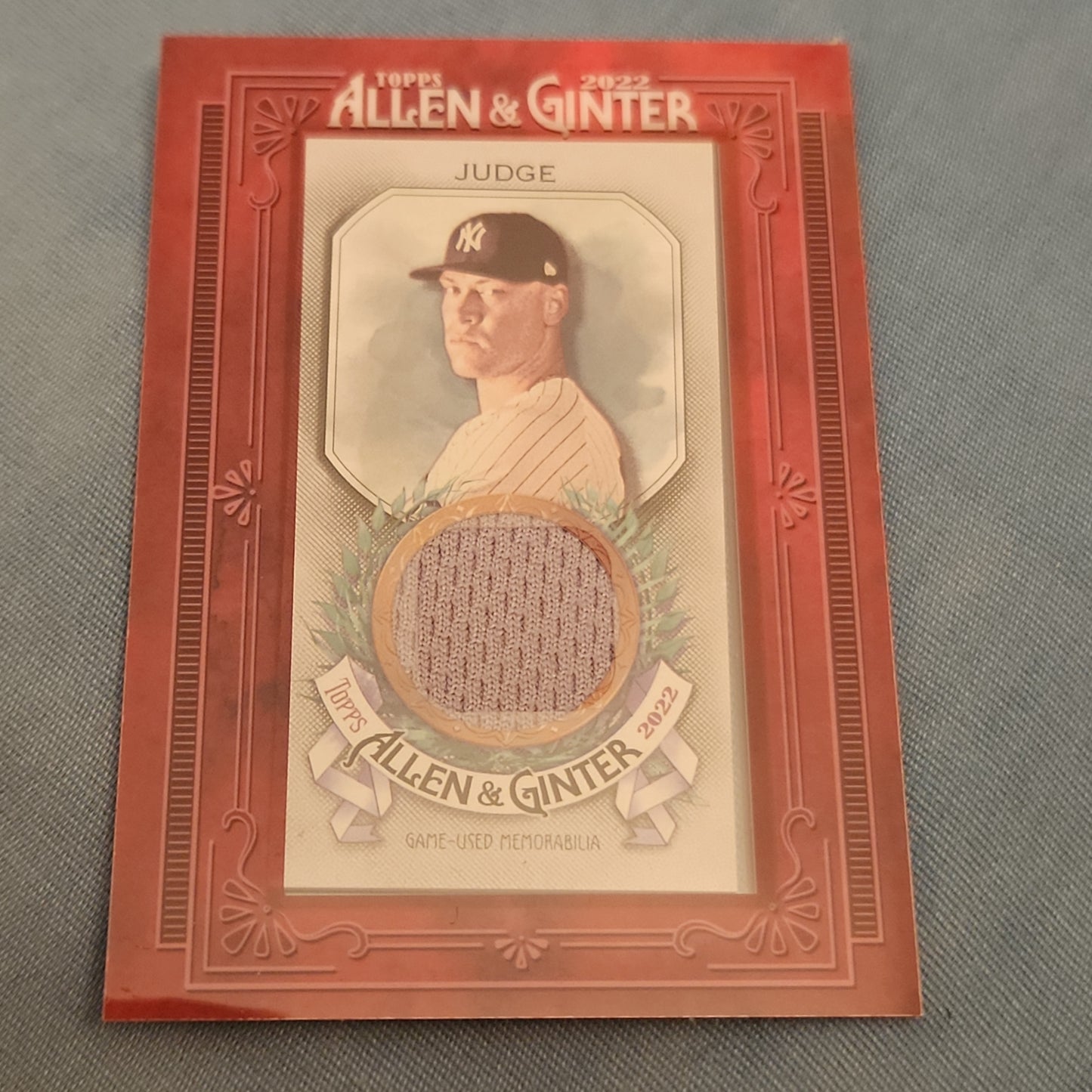 Topps Allen & Ginter Red Aaron Judge Relic #MFR-AJ