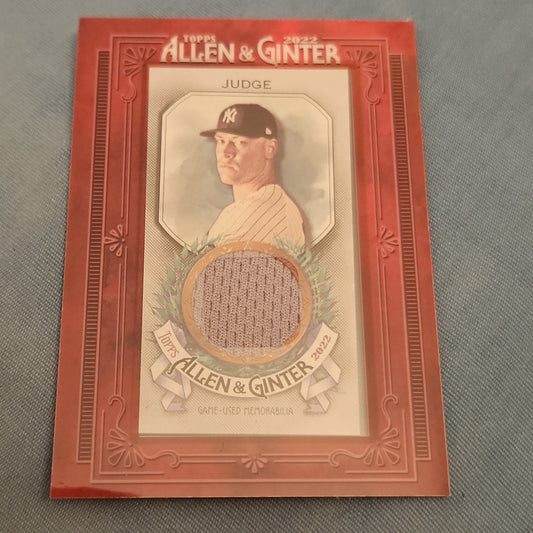 Topps Allen & Ginter Red Aaron Judge Relic #MFR-AJ