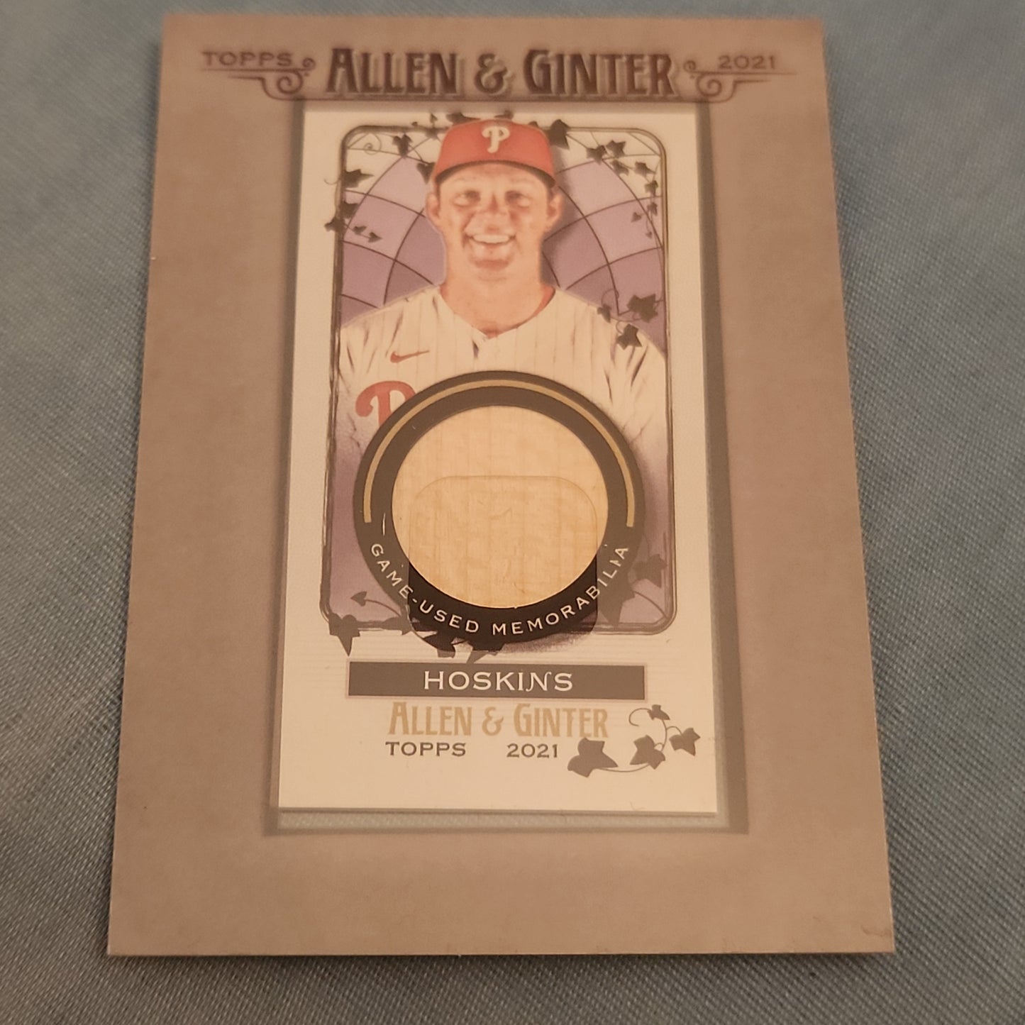 Topps Allen & Ginter Rhys Hoskins Relic #MFR-RH
