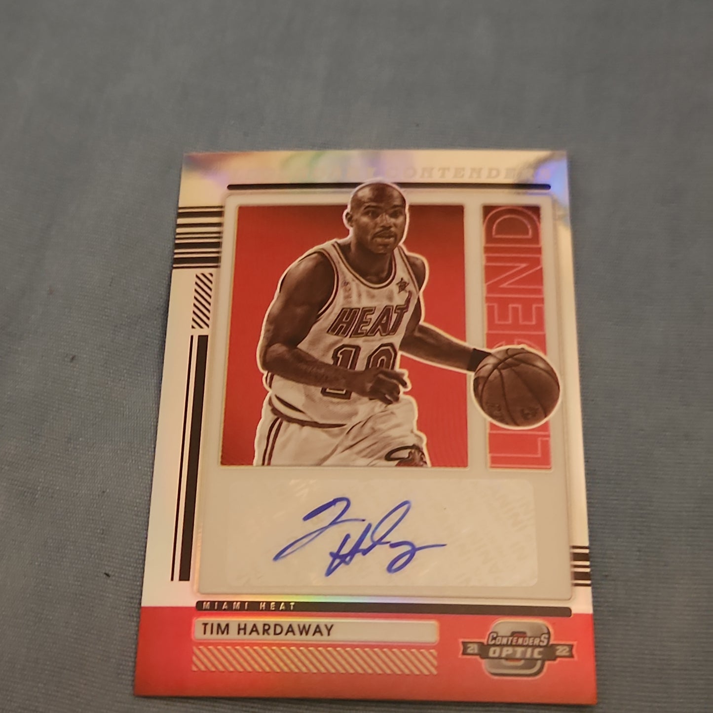 Panini Optic Prizm Legendary Contenders Tim Hardaway Auto 010/149 #LCA-TIM