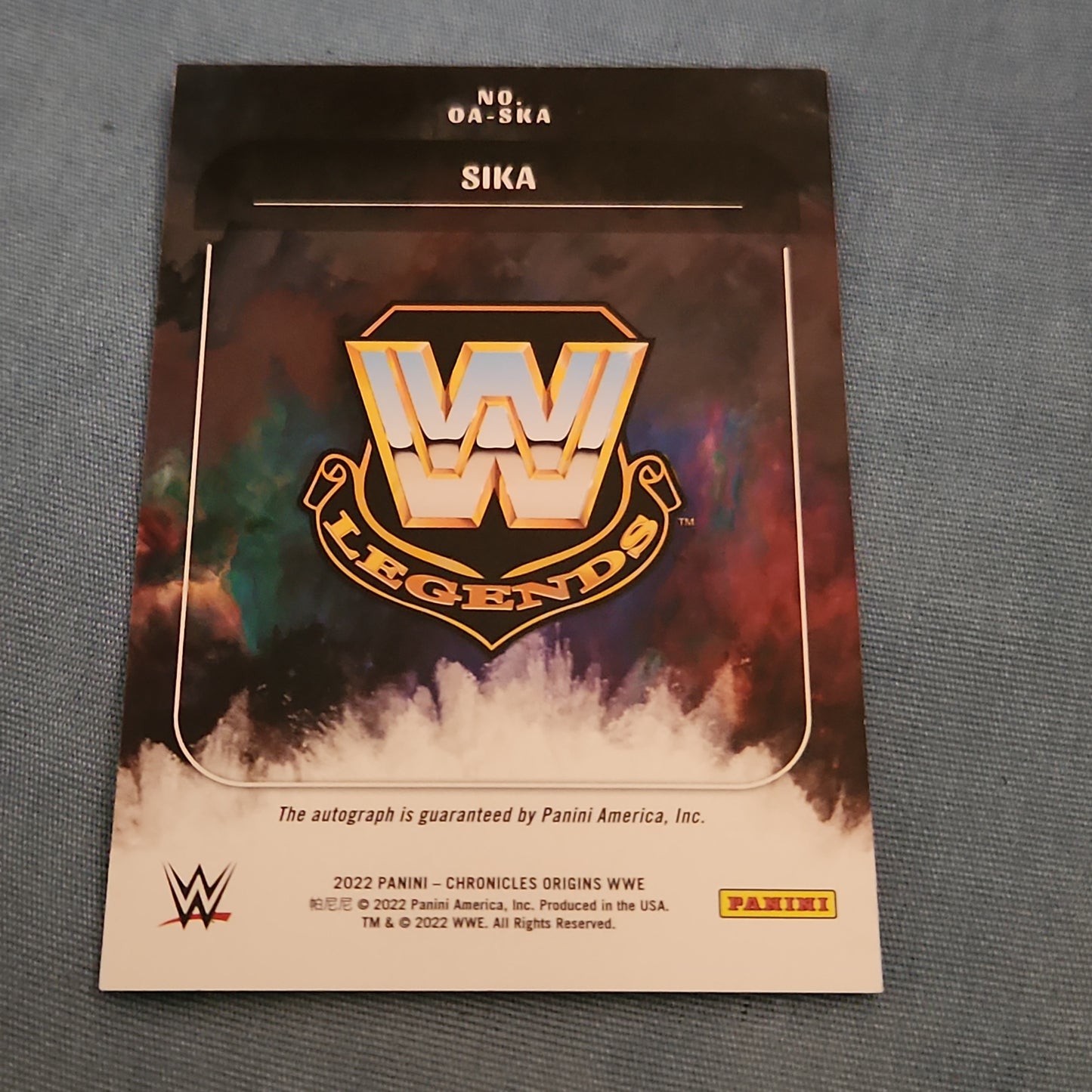 Panini WWE Origins Sika Auto #QA-SKA