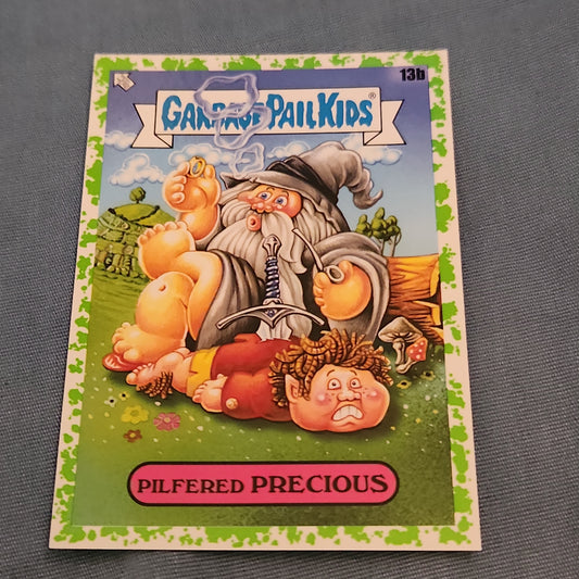 Topps Garbage Pail Kids Green Pilfered Precious 13b
