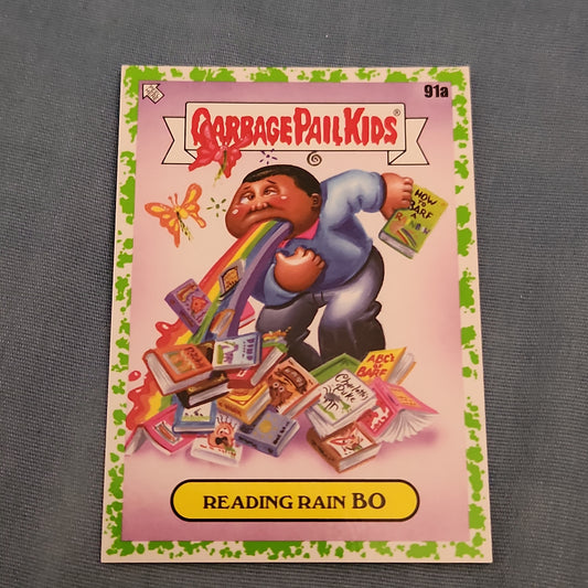 Topps Garbage Pail Kids Green Reading Rain Bo 91a
