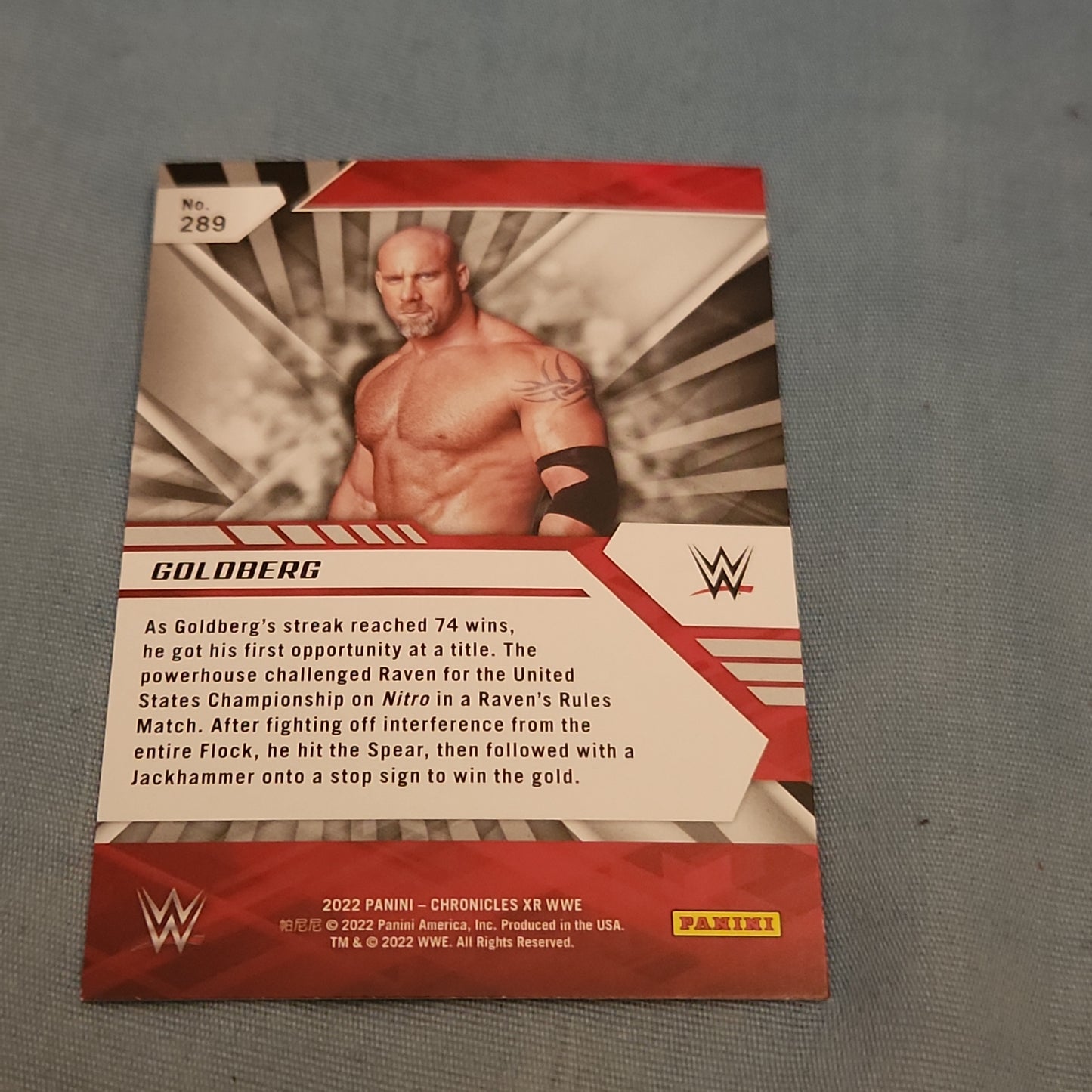 Panini XR Goldeberg #289