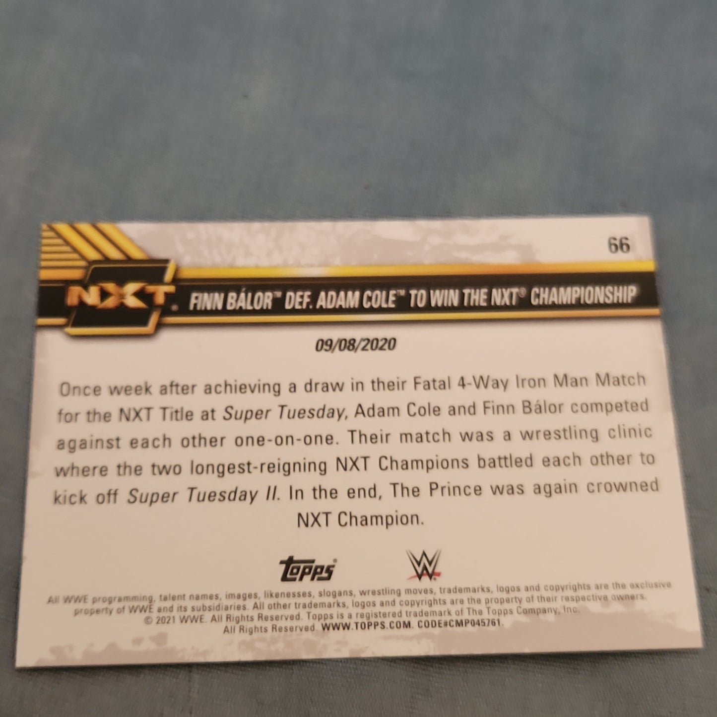 Topps Red Finn Bálor 21/25 #66