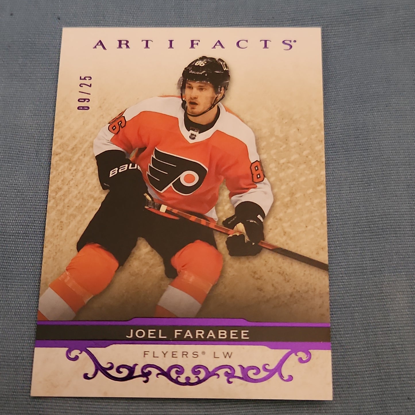 Upper Deck Purple Artifacts Joel Farabee 89/25 #89