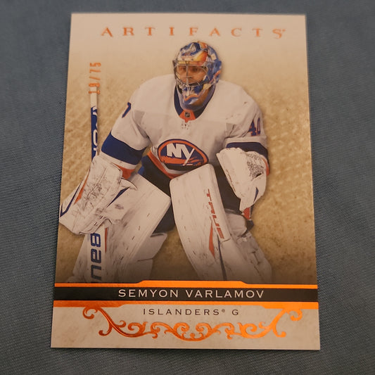 Upper Deck Orange Artifacts Seyon Varlamov 19/75 #13