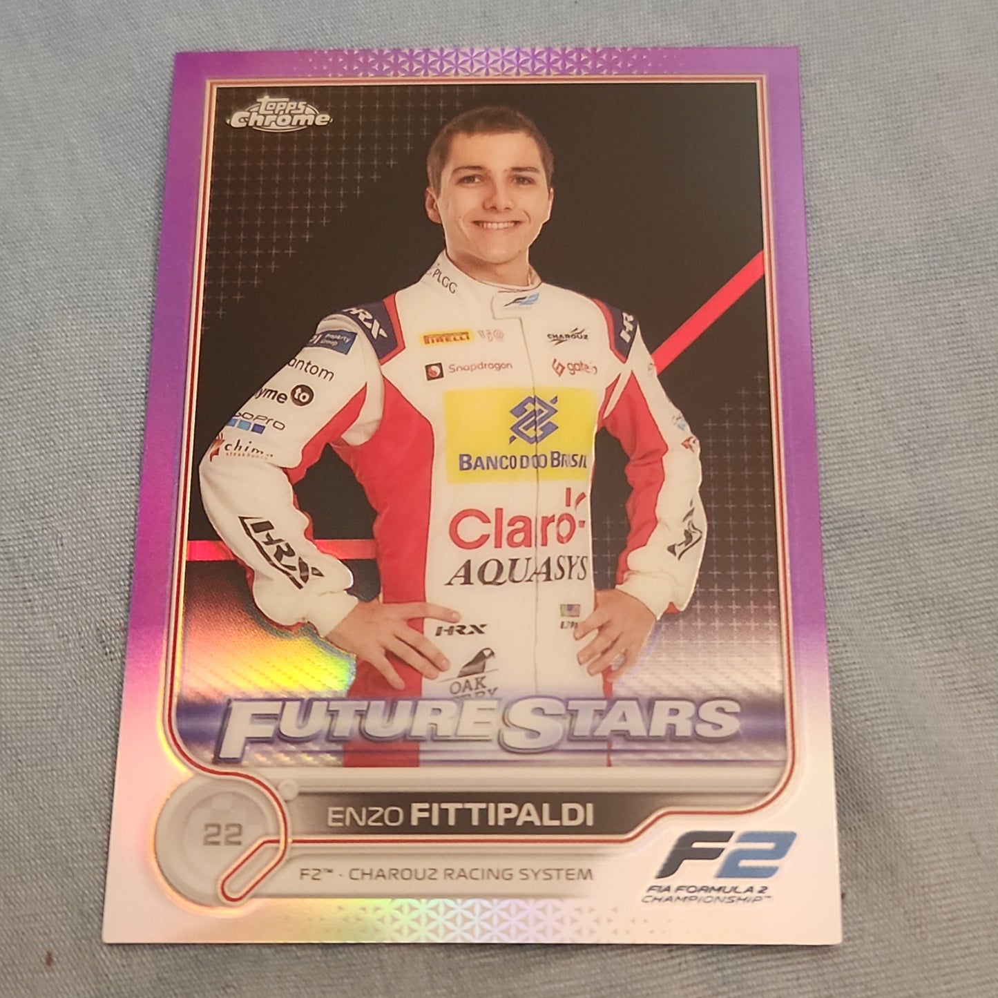 Topps Chrome Future Stars Refractor Purple Enzo Fittipaldi 336/399 #85