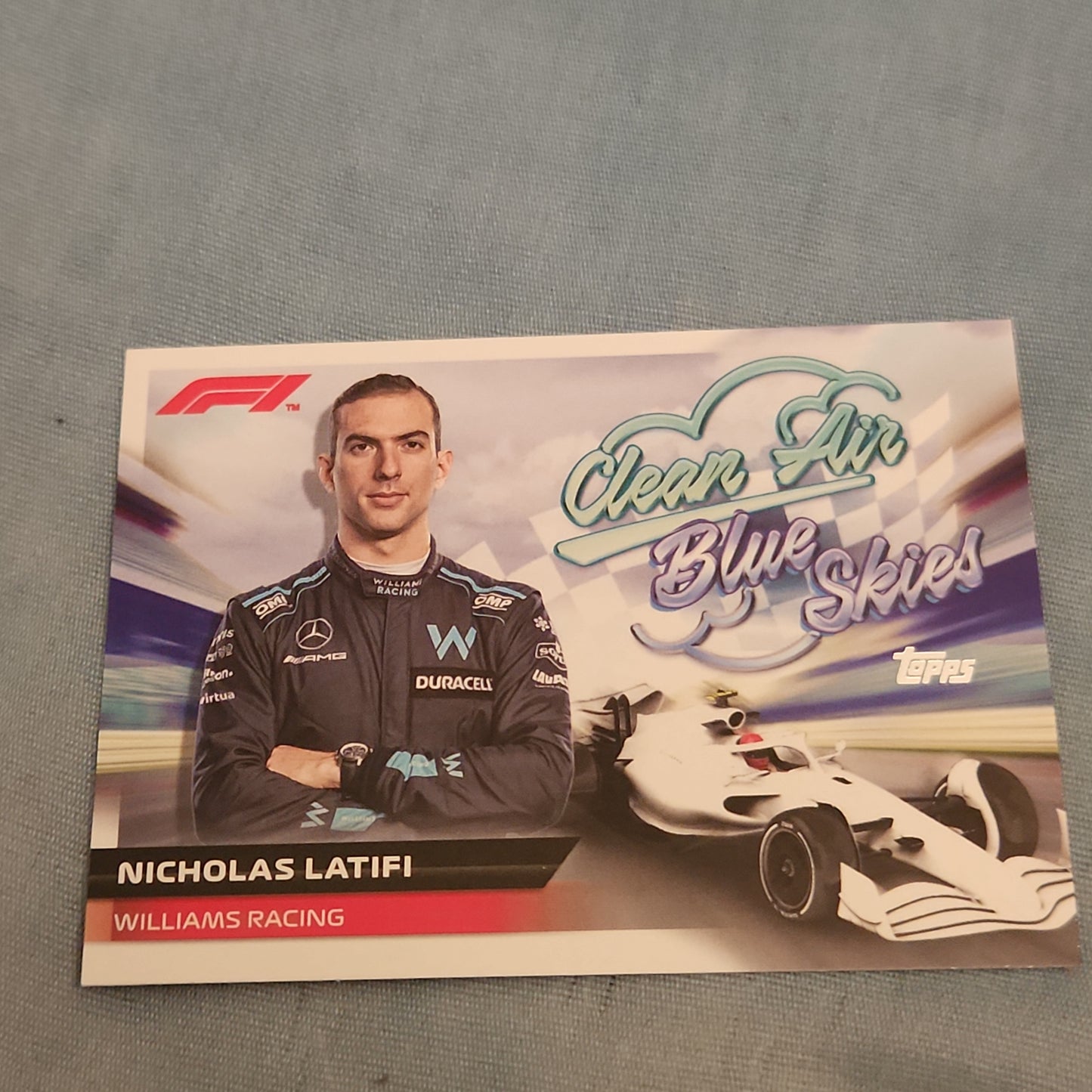 Topps Clean Are Blue Skies Nicholas Latifi #CABS-NL