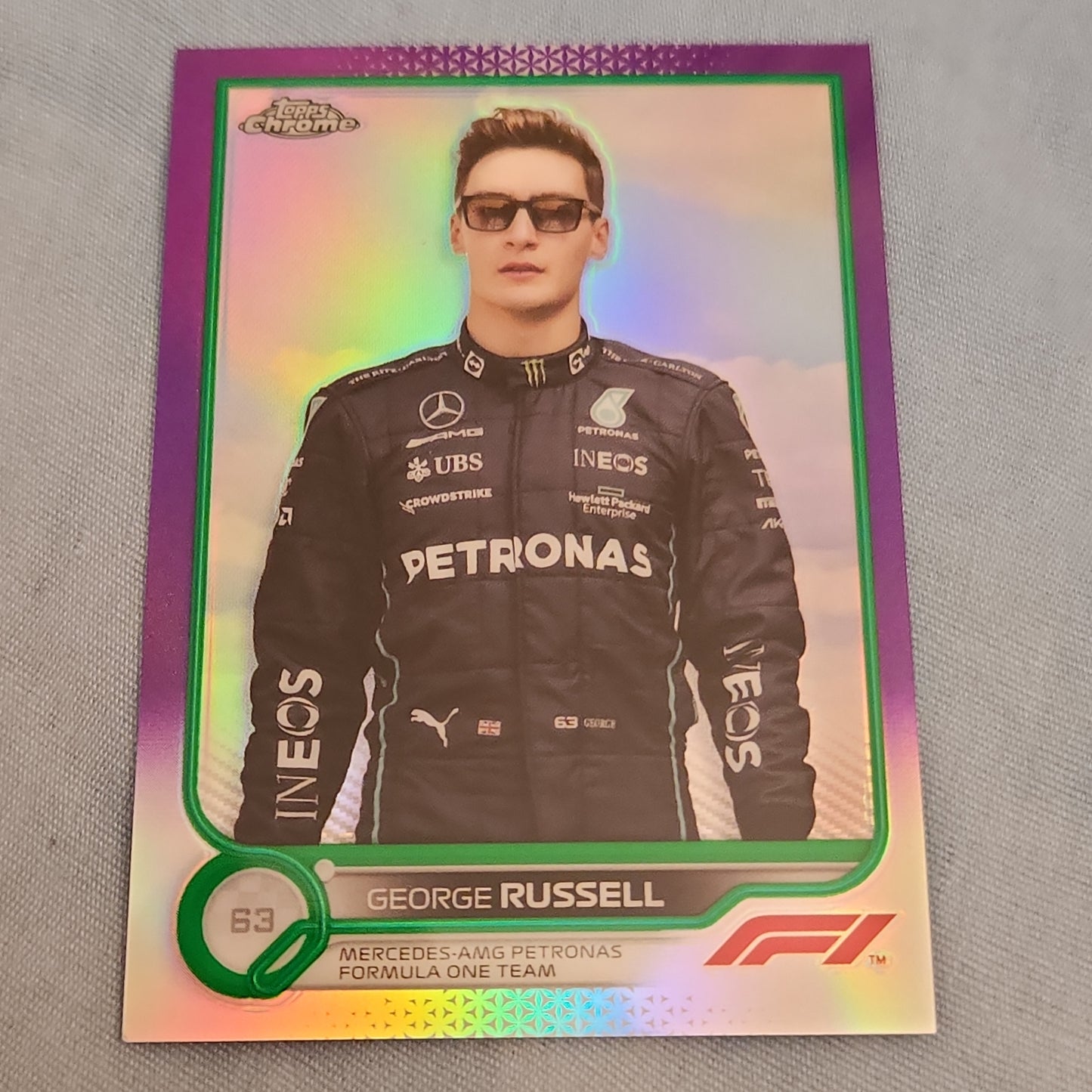 Topps Chrome Purple George Russell #20