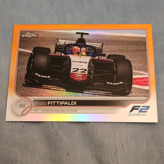 Topps Chrome Orange Enzo Fittupaldi 09/25 #147