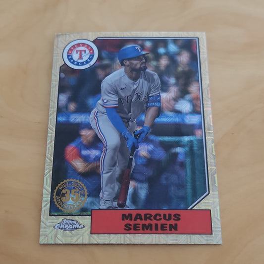 Topps Chrome Refractor 35th Anniversary Marcus Semien #T87C-55