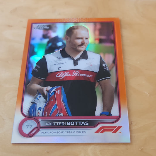 Topps Chrome Orange Valtteri Bottas #58