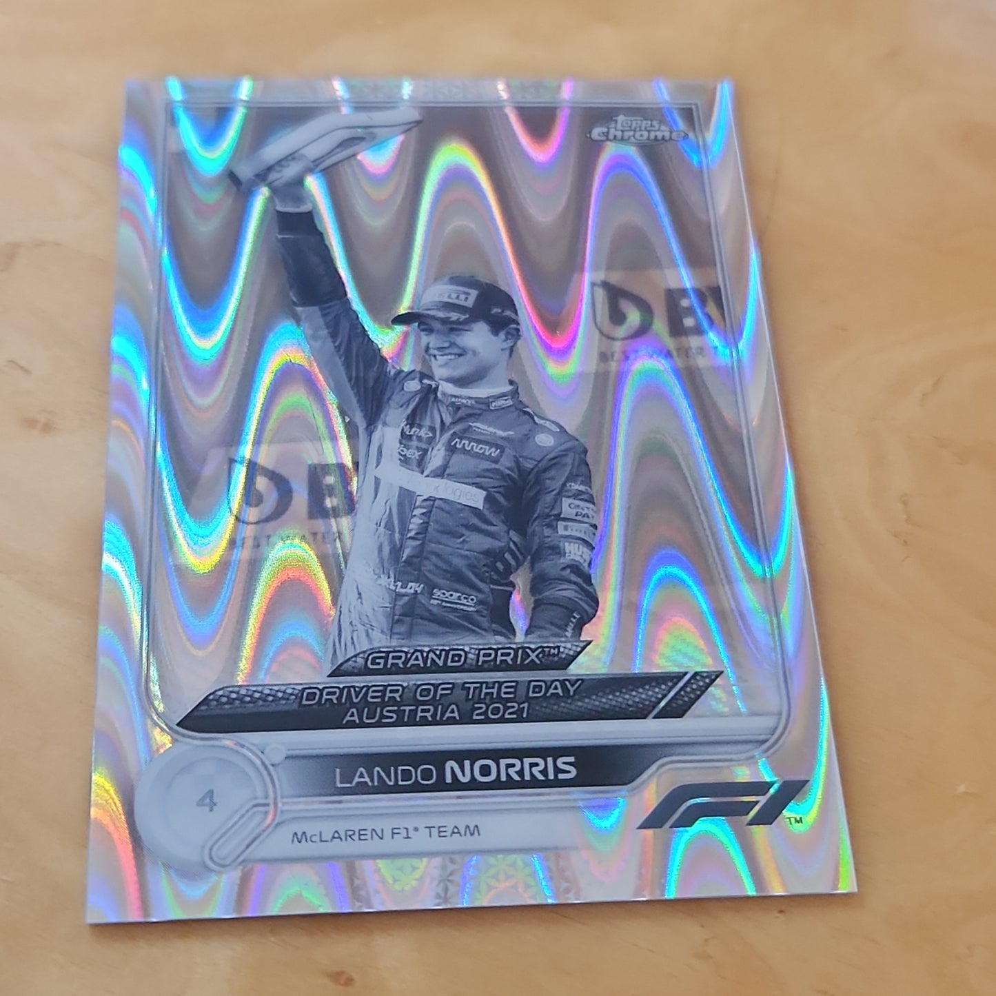 Topps Chrome Wavy Holo Lando Norris #181