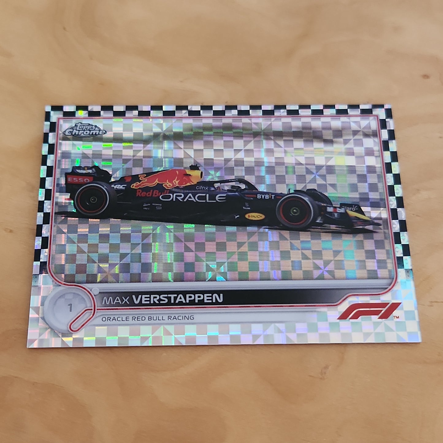Topps Chrome Checkered Max Verstappen #109
