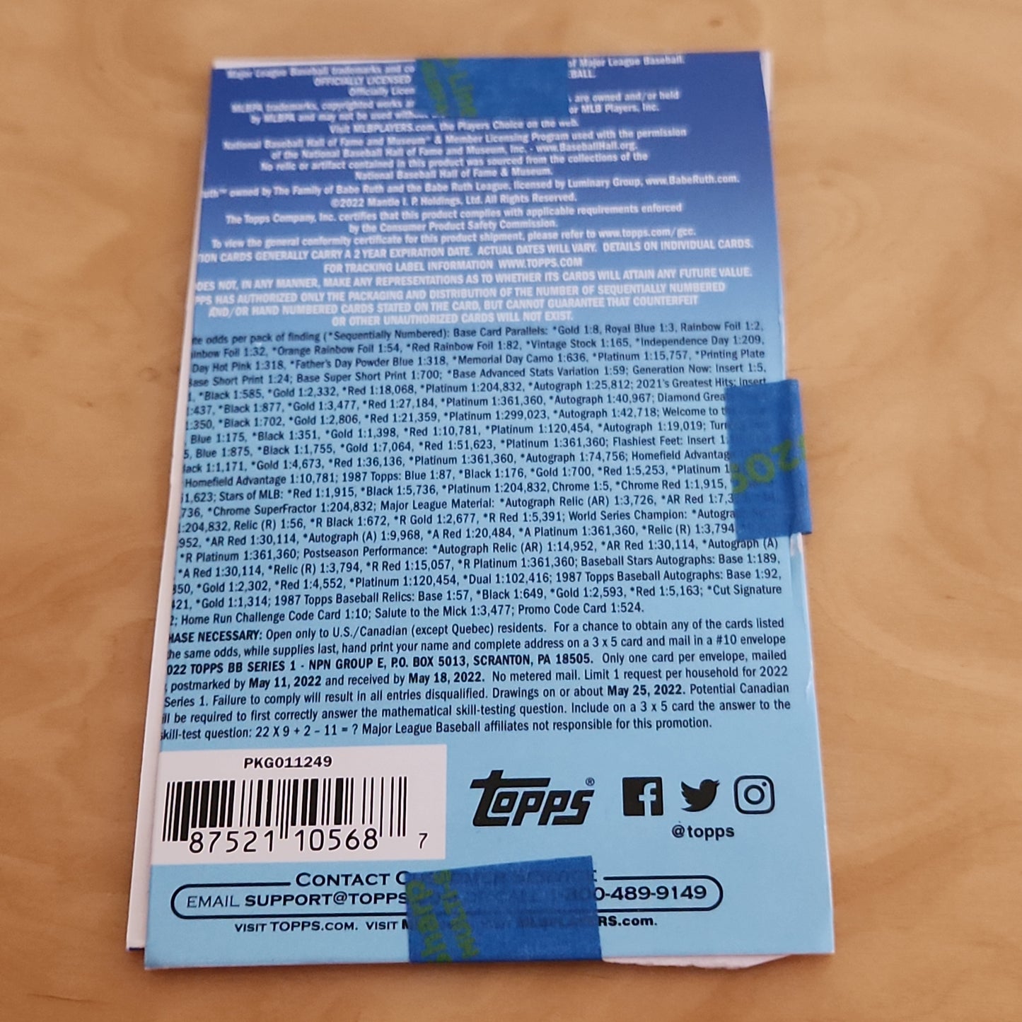 Openned Topps 2022 Baseball Series