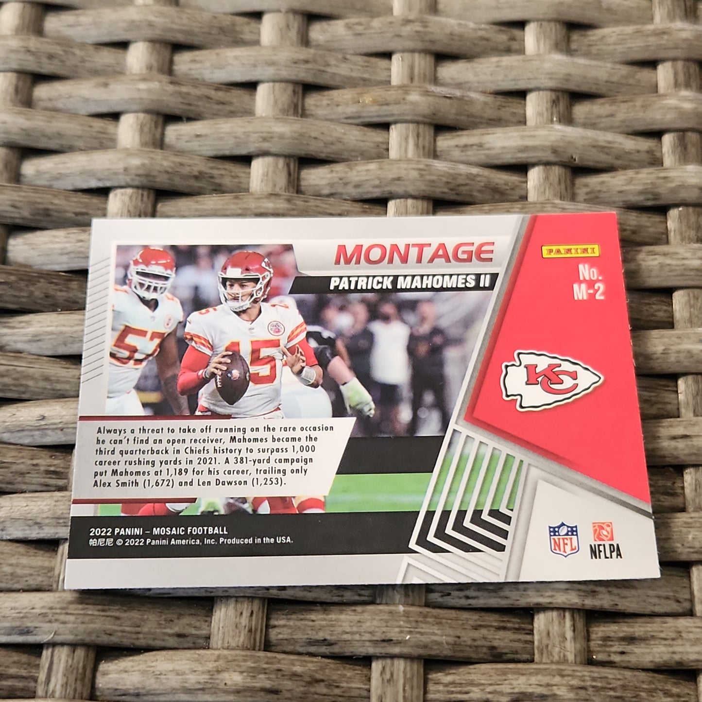 Panini Mosiac Montage Patrick Mahomes II #M-2