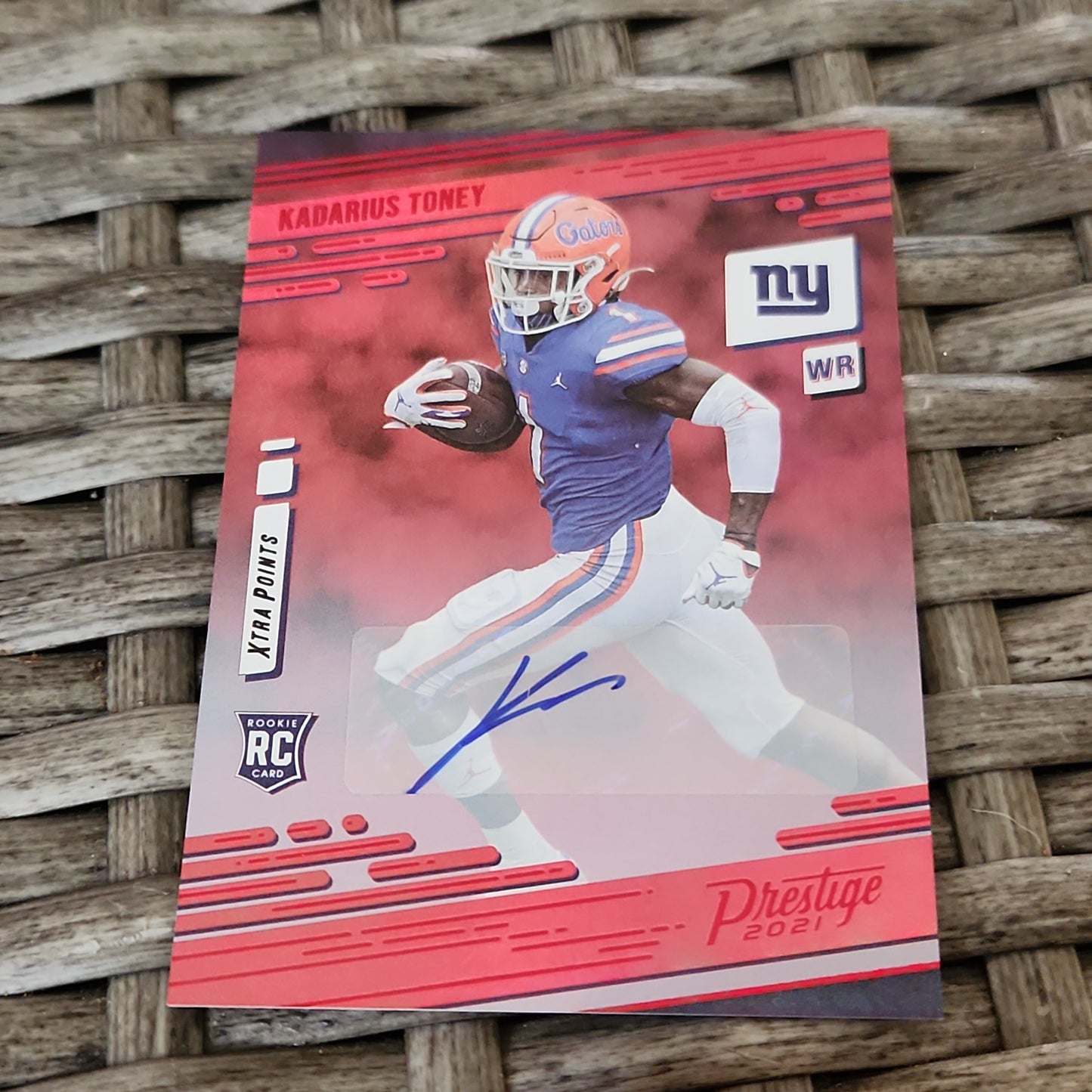 Panini Prestage Red Kadarius Toney RC Auto #214