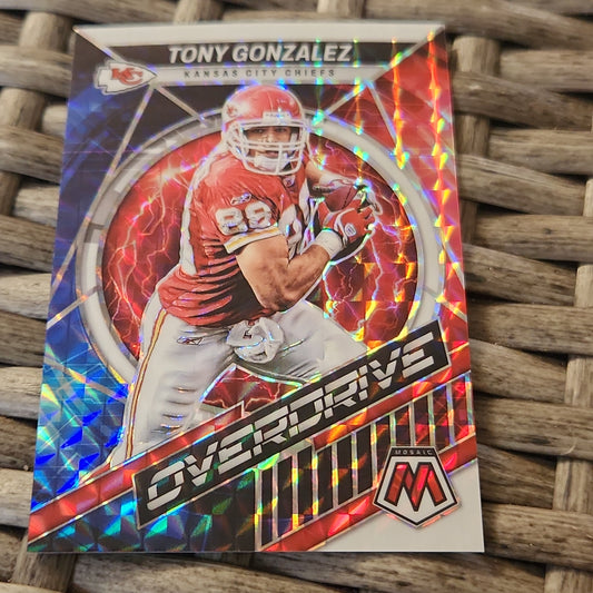 Panini Prizm Mosiac Overdrive Tony Gonzalez 08/25 #OS-21