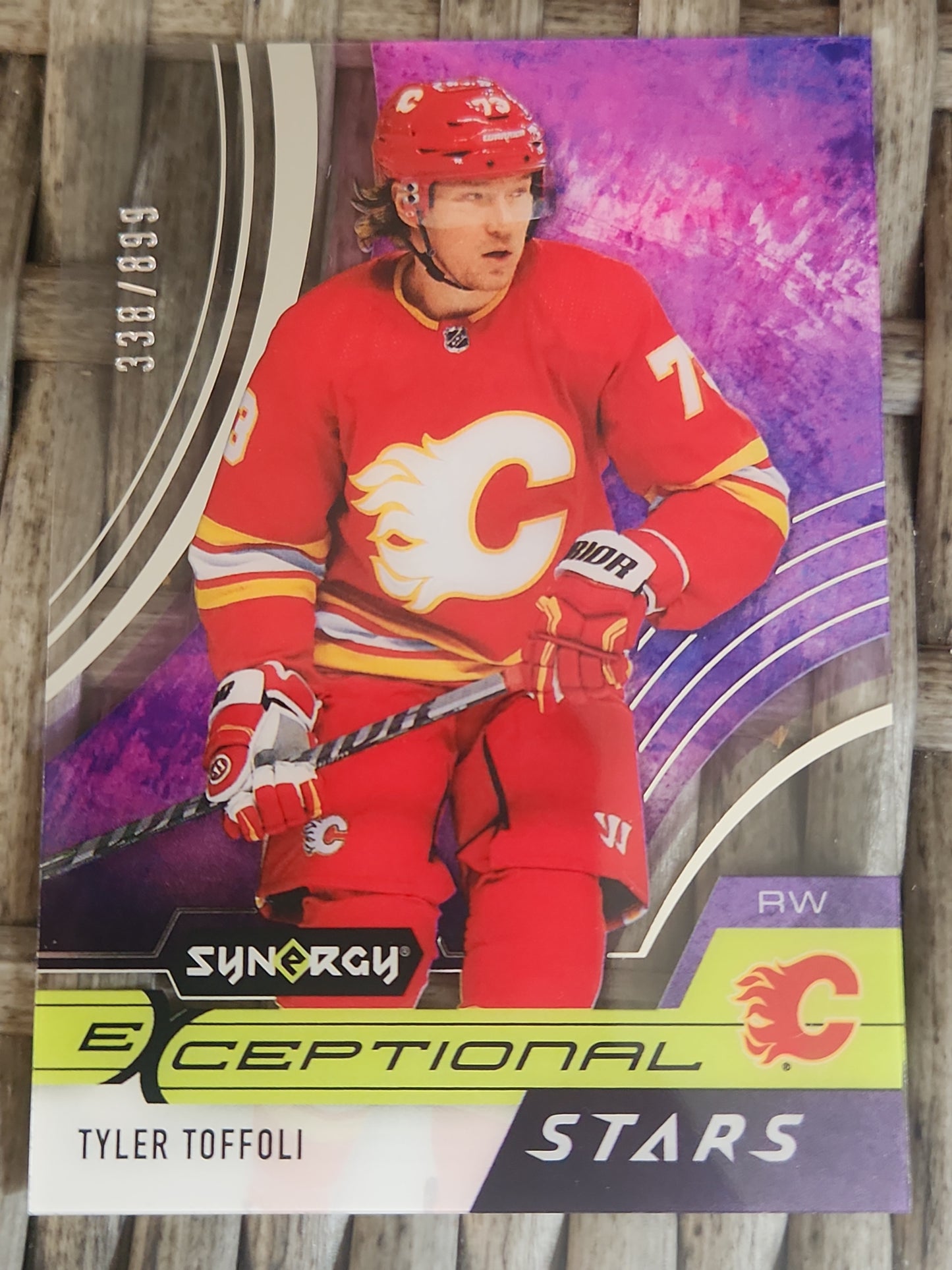 2021-22 UpperDeck Synergy Tyler Toffoli Eceptional Stars 338/899 #ES-TT Calgary Flames