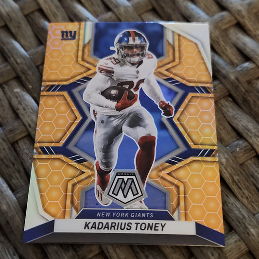 Panini Prizm Mosiac Yellow Kadarius Toney #148